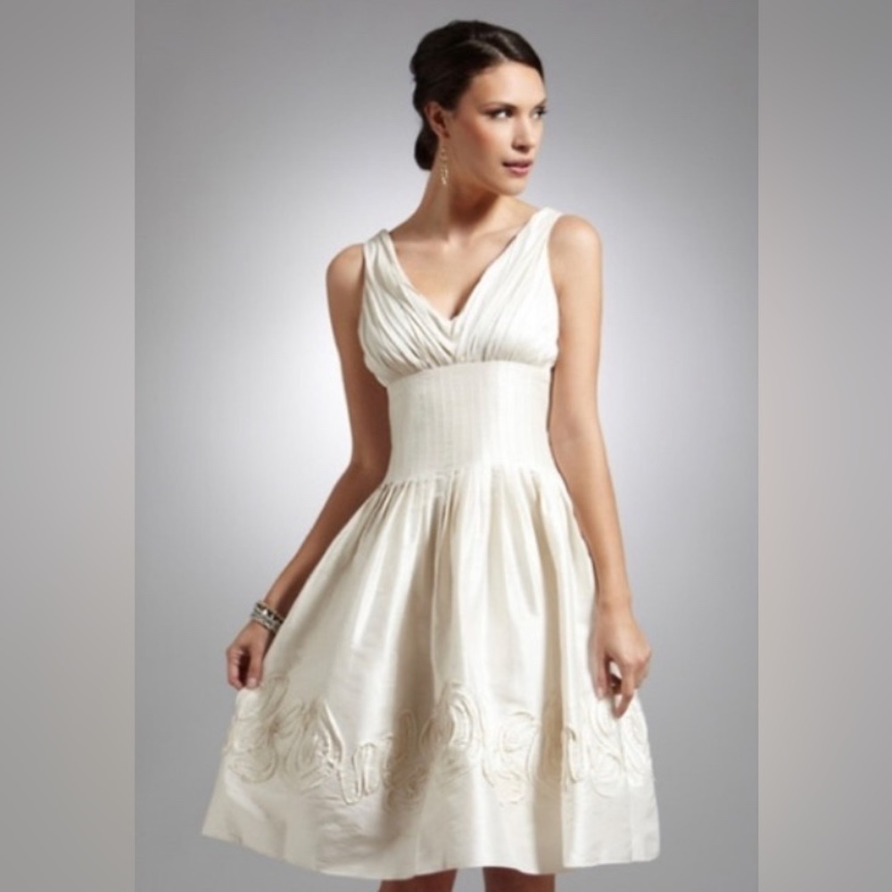 Suzi Chin for Maggy Boutique Silk Rosette Dress